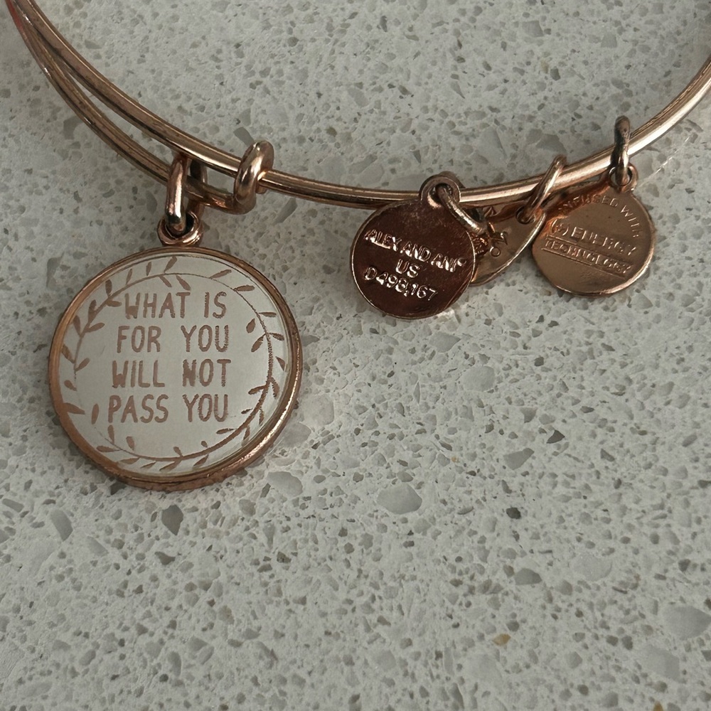 Alex and Ani Rose Gold Charm Bracelet